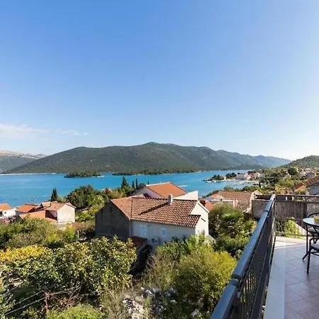 One Bedroom With Balcony And Sea View Crveni Appartement Ston